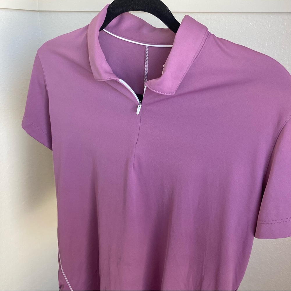 Slazenger Golf Polo Purple Short Sleeve Athletic Medium